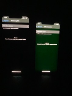 iPhone 12 series green tint issue