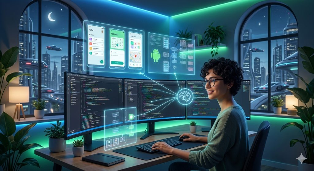 How easy is it for a developer to build a basic Android app in 2026 using AI?